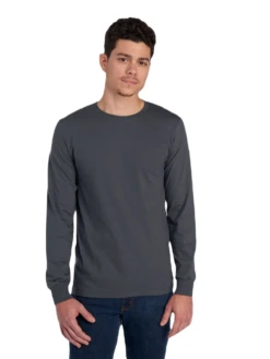 FRUIT OF THE LOOM Adult Unisex ICONIC™ Long Sleeve T-Shirt 22 FRUIT OF THE LOOM Adult Unisex ICONIC™ Long Sleeve T-Shirt -Jiffyshirts Sales Store JPG IC47LSR Charcoal Grey Front 1680004736