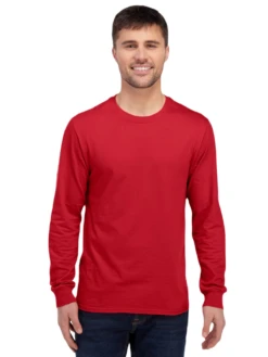 FRUIT OF THE LOOM Adult Unisex ICONIC™ Long Sleeve T-Shirt 24 FRUIT OF THE LOOM Adult Unisex ICONIC™ Long Sleeve T-Shirt -Jiffyshirts Sales Store JPG IC47LSR True Red Front v1 1680004736