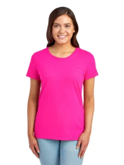 FRUIT OF THE LOOM Ladies' 5 Oz., HD Cotton™ T-Shirt 32 FRUIT OF THE LOOM Ladies' 5 Oz., HD Cotton™ T-Shirt -Jiffyshirts Sales Store JPG L3930R Cyber Pink FRONT 0165 1680004736