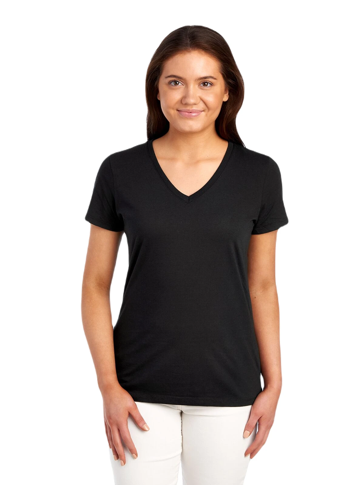 FRUIT OF THE LOOM Ladies' 5 Oz. HD Cotton™ V-Neck T-Shirt 3 FRUIT OF THE LOOM Ladies' 5 Oz. HD Cotton™ V-Neck T-Shirt
