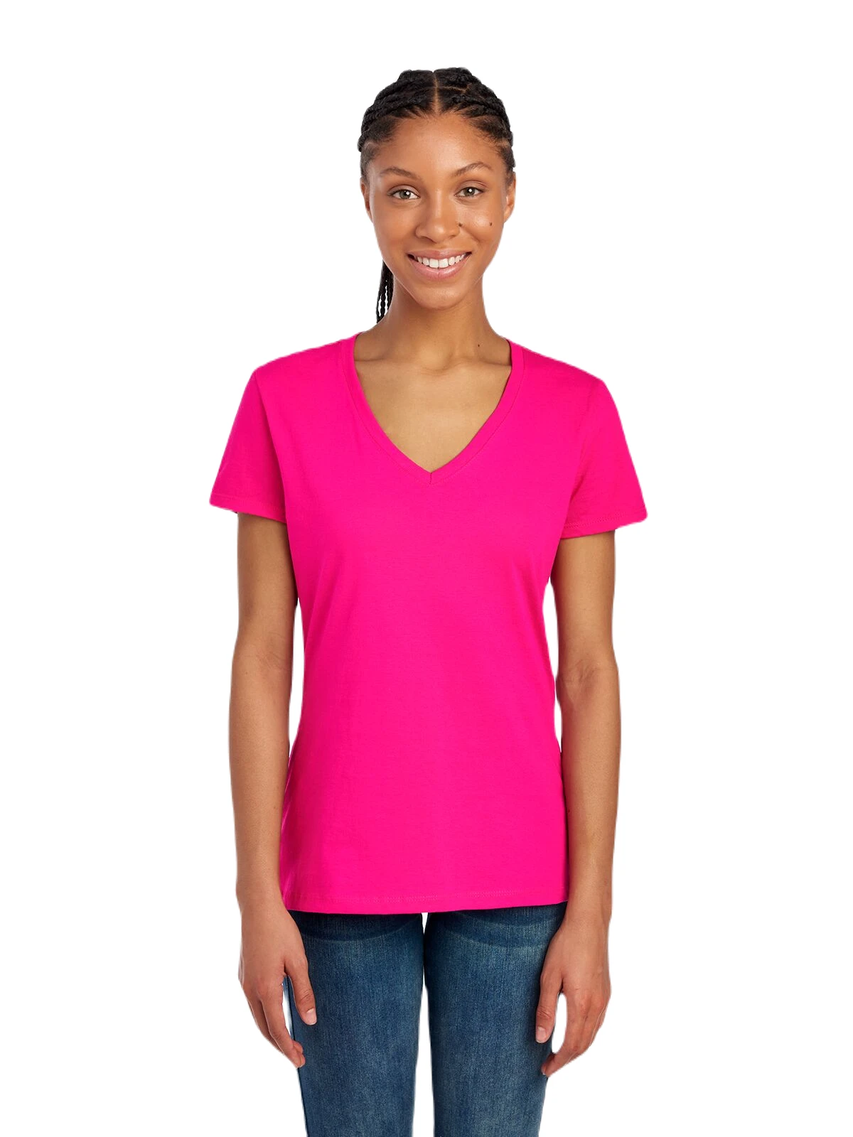 FRUIT OF THE LOOM Ladies' 5 Oz. HD Cotton™ V-Neck T-Shirt 9 FRUIT OF THE LOOM Ladies' 5 Oz. HD Cotton™ V-Neck T-Shirt - Image 7