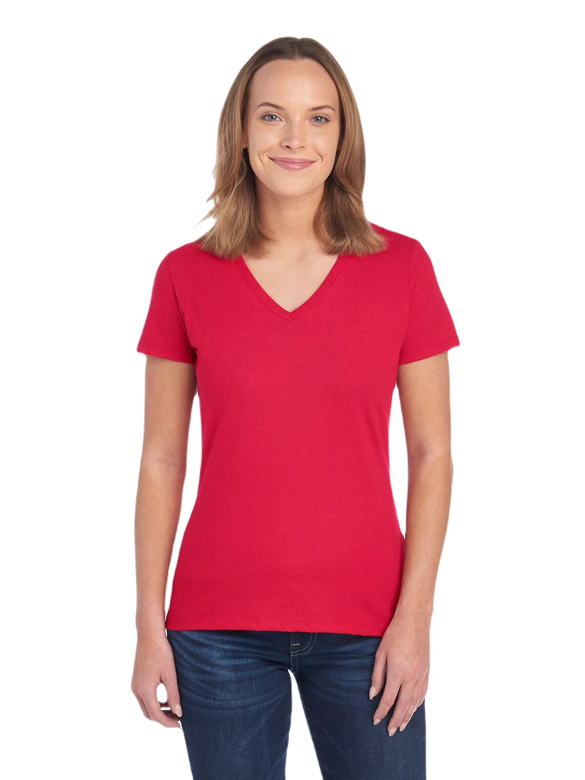 FRUIT OF THE LOOM Ladies' 5 Oz. HD Cotton™ V-Neck T-Shirt 10 FRUIT OF THE LOOM Ladies' 5 Oz. HD Cotton™ V-Neck T-Shirt - Image 8