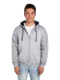 FRUIT OF THE LOOM Adult Unisex 7.2 Oz. SofSpun® Full-Zip Hooded Sweatshirt 15 FRUIT OF THE LOOM Adult Unisex 7.2 Oz. SofSpun® Full-Zip Hooded Sweatshirt -Jiffyshirts Sales Store JPG SF73R Athletic Heather FRONT 1680004736