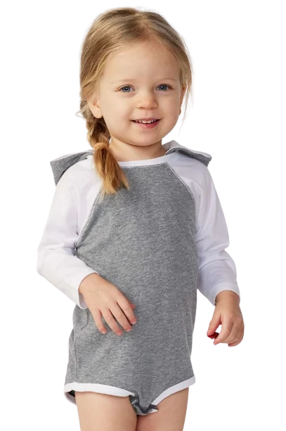 Infant Long Sleeve Fine Jersey Bodysuit With Ears 3 Infant Long Sleeve Fine Jersey Bodysuit With Ears