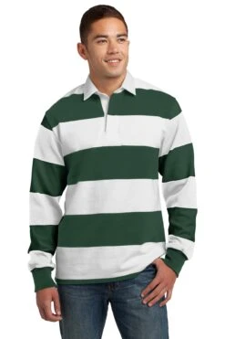 Classic Long Sleeve Rugby Polo -Jiffyshirts Sales Store a1957b001a0964