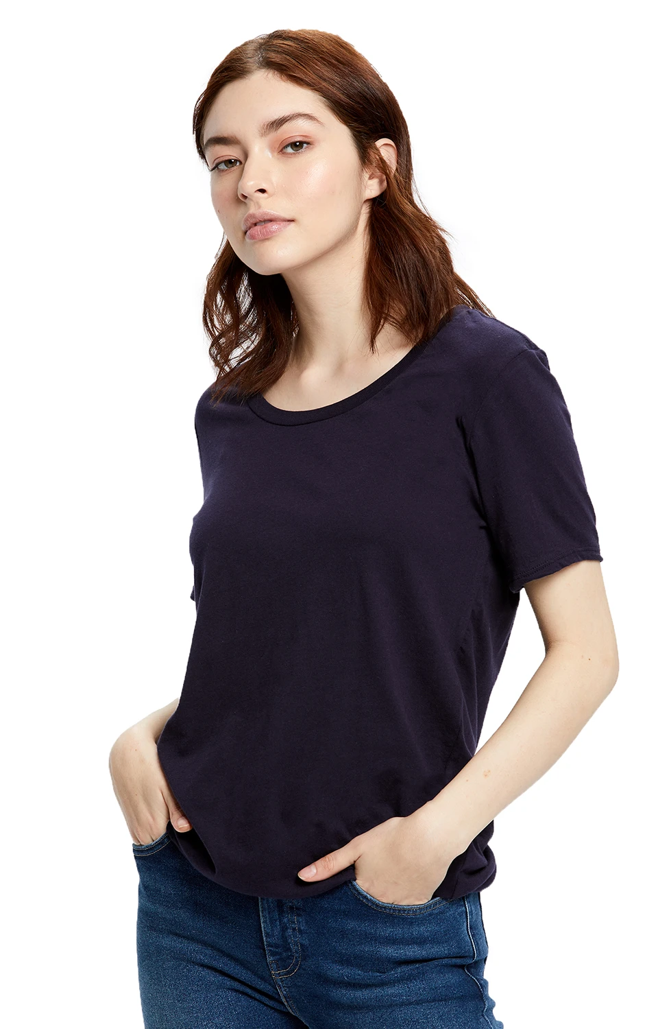 Ladies' Short-Sleeve Loose Fit Boyfriend Tee 8 Ladies' Short-Sleeve Loose Fit Boyfriend Tee - Image 6