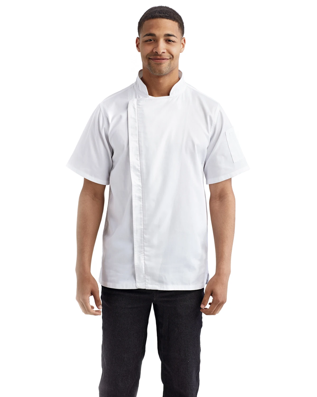 Unisex Zip-Close Short Sleeve Chef's Coat 3 Unisex Zip-Close Short Sleeve Chef's Coat