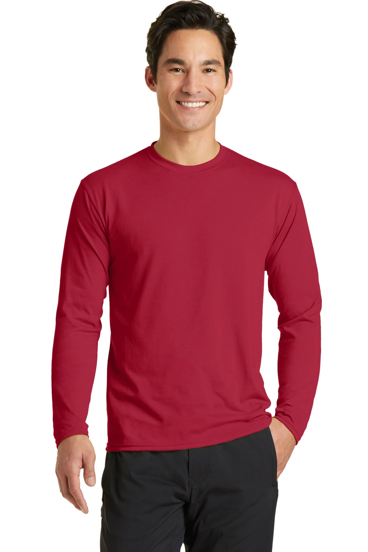 Unisex Long Sleeve Performance Blend Tee 12 Unisex Long Sleeve Performance Blend Tee - Image 10