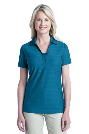 Ladies Horizontal Texture Polo 3 Ladies Horizontal Texture Polo