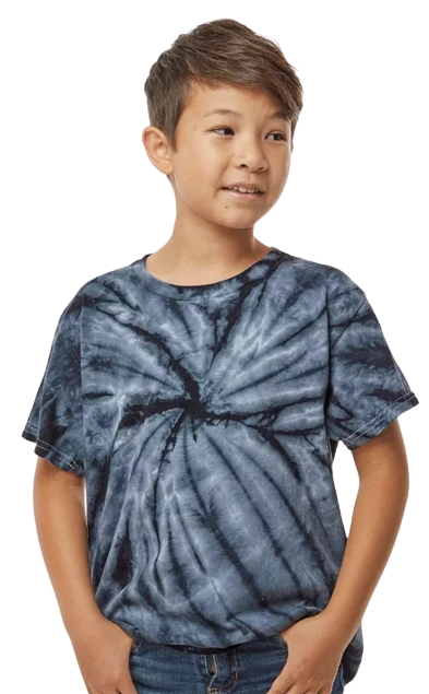 Youth Unisex Cyclone Vat-Dyed Pinwheel Short Sleeve T-Shirt 3 Youth Unisex Cyclone Vat-Dyed Pinwheel Short Sleeve T-Shirt