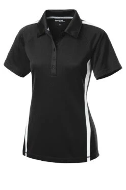 Ladies PosiCharge Micro-Mesh Colorblock Polo -Jiffyshirts Sales Store a6cffbd968e5ed