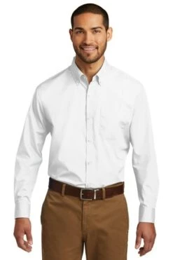 Men's Long Sleeve Carefree Poplin Shirt -Jiffyshirts Sales Store a7087f6bafcc4b