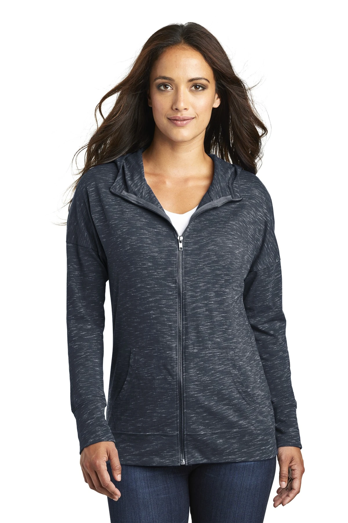 District Ladies' Medal Full-Zip Hoodie 10 District Ladies' Medal Full-Zip Hoodie - Image 8