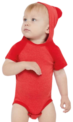 Fine Jersey Infant Short Sleeve Raglan Bodysuit With Hood & Ears 18 Fine Jersey Infant Short Sleeve Raglan Bodysuit With Hood & Ears -Jiffyshirts Sales Store a82eda4896cdb1