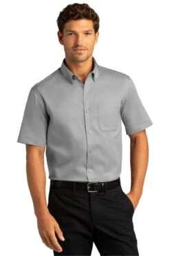 Short Sleeve SuperPro React™Twill Shirt -Jiffyshirts Sales Store a87247c0ea8bea