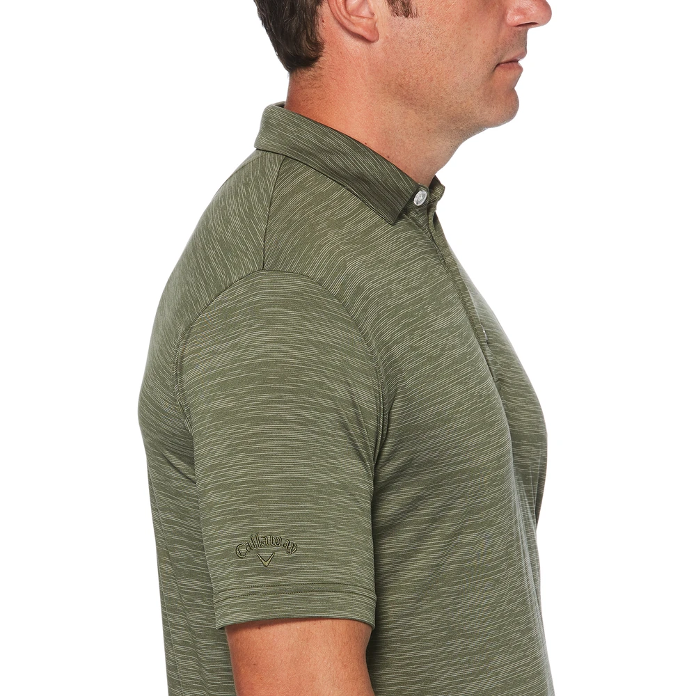 Callaway Men's Broken Stripe Texture Polo 5 Callaway Men's Broken Stripe Texture Polo - Image 3