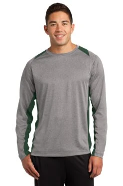 Unisex Long Sleeve Heather Colorblock Contender Tee -Jiffyshirts Sales Store a884b35dc3985b