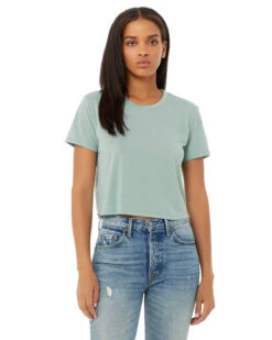 Ladies' Flowy Cropped T-Shirt 22 Ladies' Flowy Cropped T-Shirt -Jiffyshirts Sales Store a9081ddda4de34