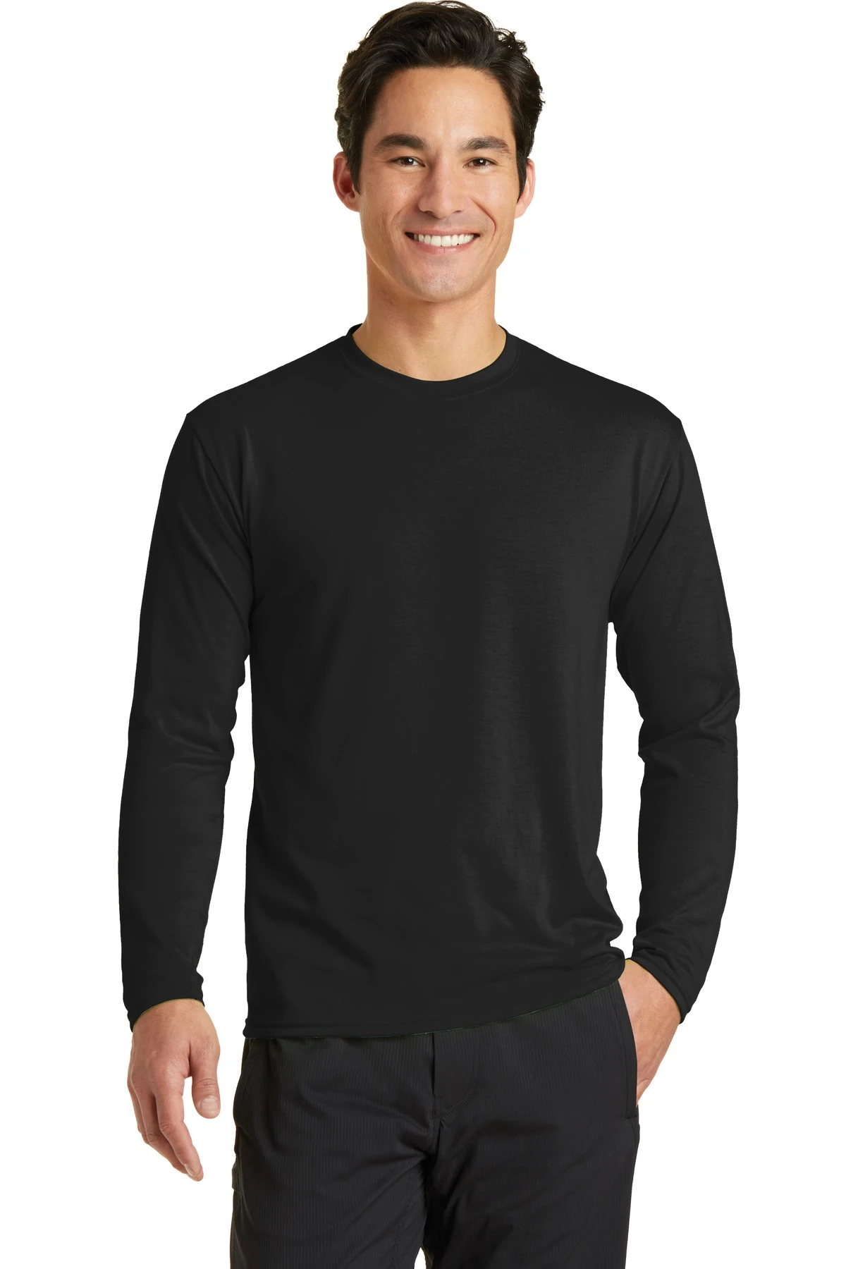 Unisex Long Sleeve Performance Blend Tee 9 Unisex Long Sleeve Performance Blend Tee - Image 7