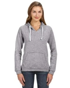 Ladies' Sydney Brushed V-Neck Hood -Jiffyshirts Sales Store a9d4ead757a779