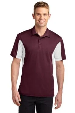 Men's Side Blocked Micropique Sport-Wick Polo -Jiffyshirts Sales Store aa530de125685b