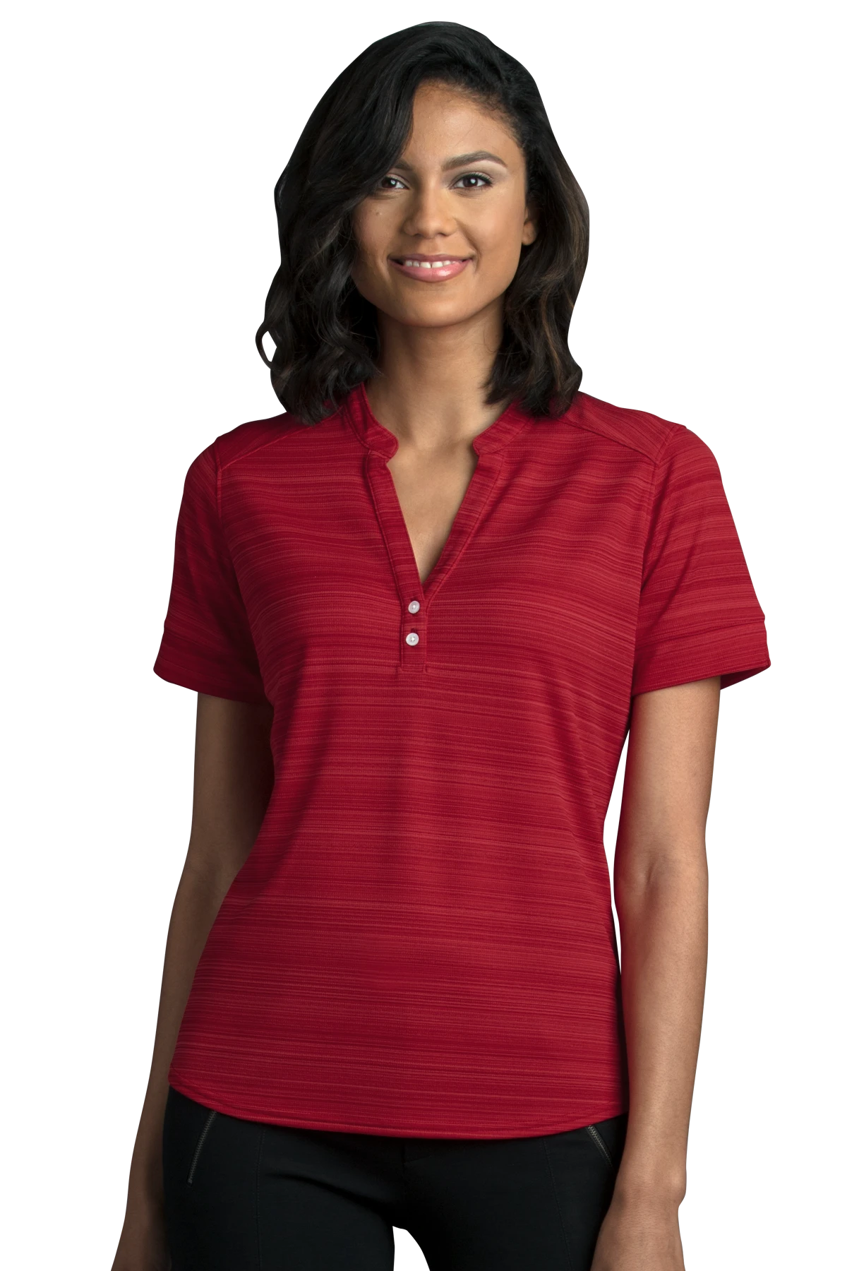 Women's Strata Textured Henley 9 Women's Strata Textured Henley - Image 7