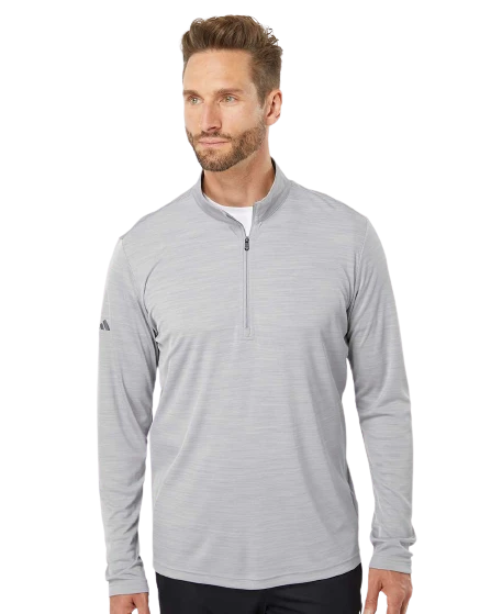 ADIDAS Lightweight Melange Quarter-Zip Pullover 8 ADIDAS Lightweight Melange Quarter-Zip Pullover - Image 6