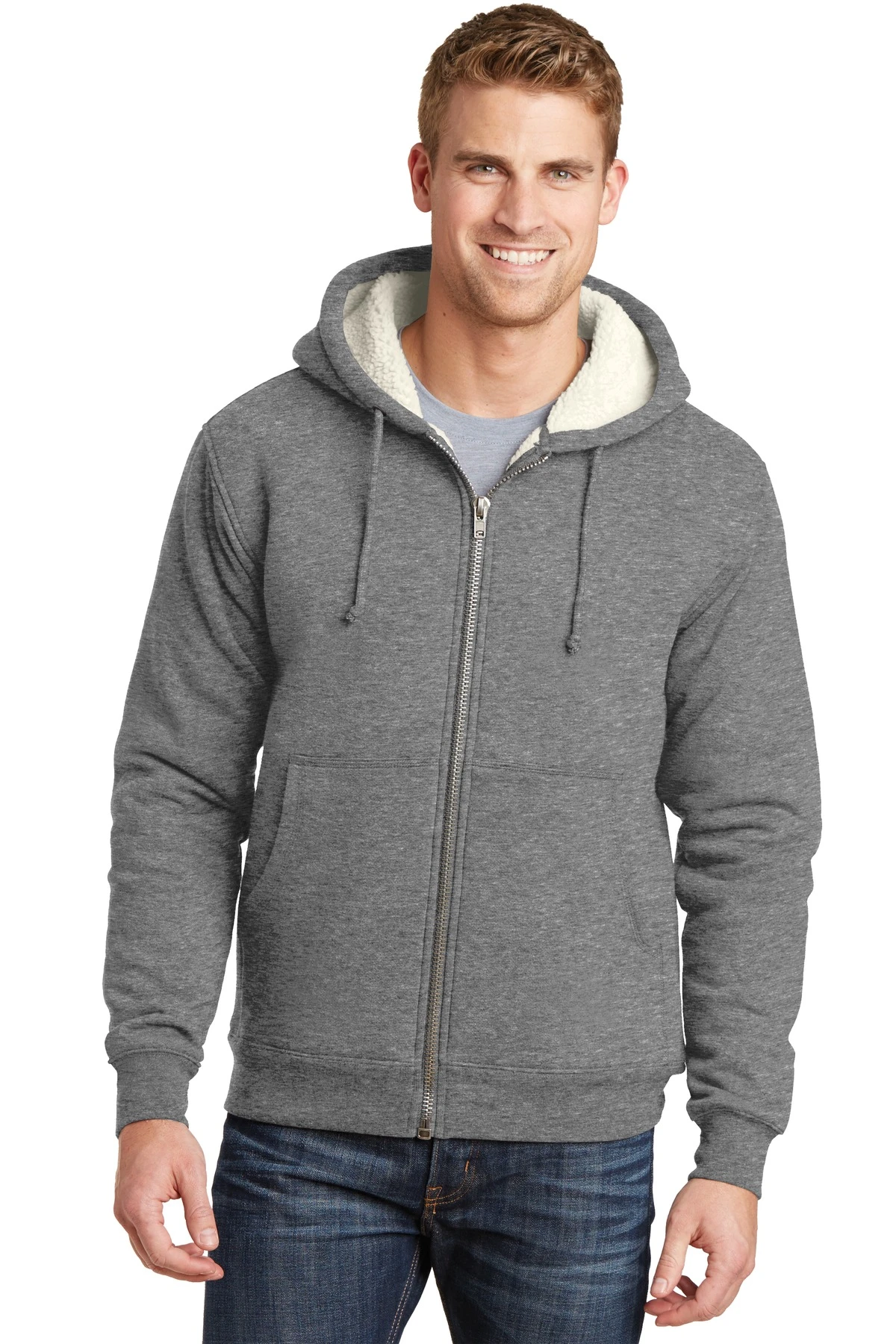 Unisex Heavyweight Sherpa-Lined Hooded Fleece Jacket 7 Unisex Heavyweight Sherpa-Lined Hooded Fleece Jacket - Image 5
