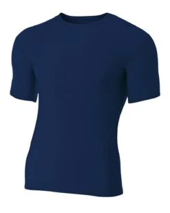 Adult Polyester Spandex Short Sleeve Compression T-Shirt -Jiffyshirts Sales Store aaeecbd3e9ea77