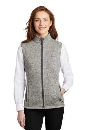 Ladies Sweater Fleece Vest 8 Ladies Sweater Fleece Vest - Image 6