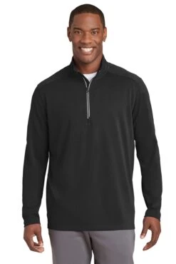 Sport-Wick Textured 1/4-Zip Pullover -Jiffyshirts Sales Store ad14a3d2f9c888