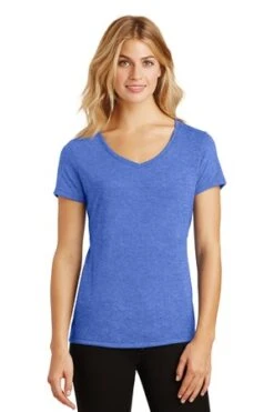 District Ladies' Perfect Tri V-Neck Tee -Jiffyshirts Sales Store ad262531bc58c5
