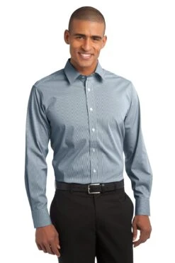 Fine Stripe Stretch Poplin Shirt -Jiffyshirts Sales Store ad649560b8c6ee