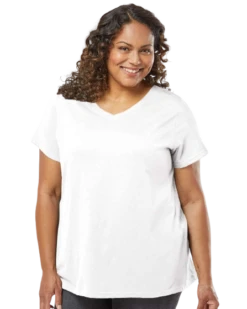 Ladies' Curvy V-Neck Fine Jersey T-Shirt 23 Ladies' Curvy V-Neck Fine Jersey T-Shirt -Jiffyshirts Sales Store ad667a8fc5106f