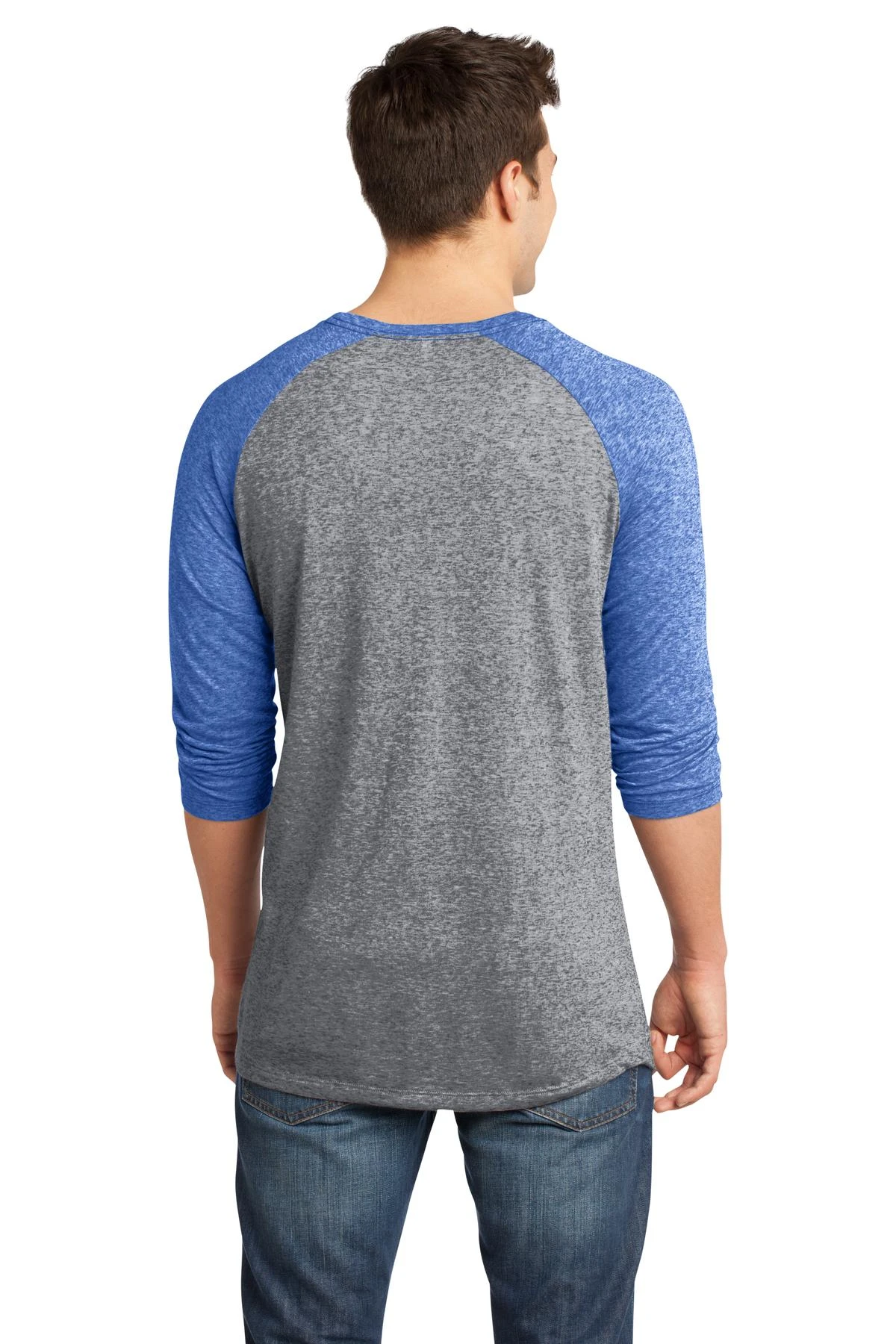 District Unisex Microburn 3/4-Sleeve Raglan Tee 4 District Unisex Microburn 3/4-Sleeve Raglan Tee - Image 2