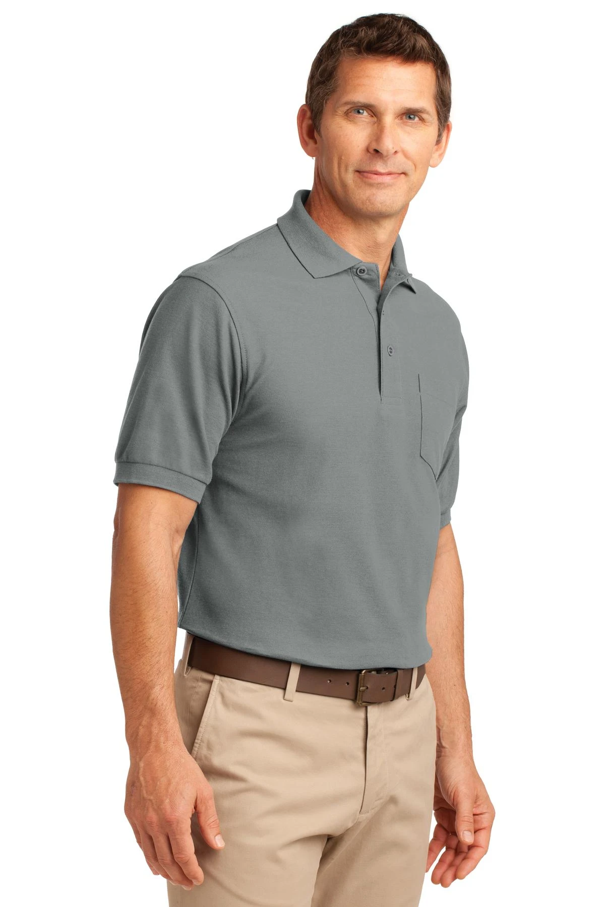 Silk Touch Polo With Pocket 5 Silk Touch Polo With Pocket - Image 3