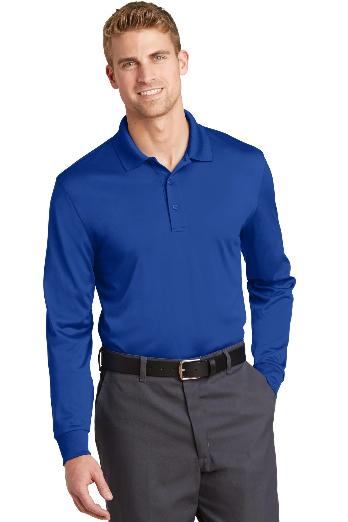Select Snag-Proof Long Sleeve Polo 9 Select Snag-Proof Long Sleeve Polo - Image 7