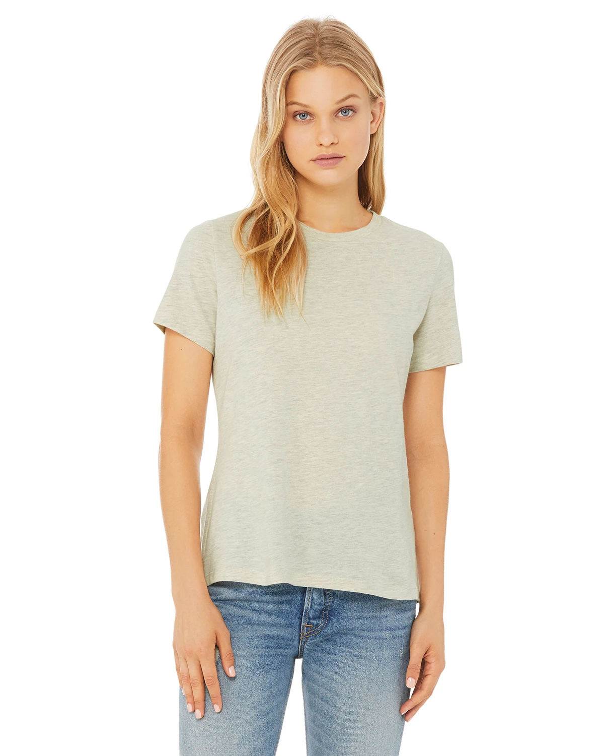 Ladies' Heathered Relaxed Jersey Short-Sleeve T-Shirt 9 Ladies' Heathered Relaxed Jersey Short-Sleeve T-Shirt - Image 7