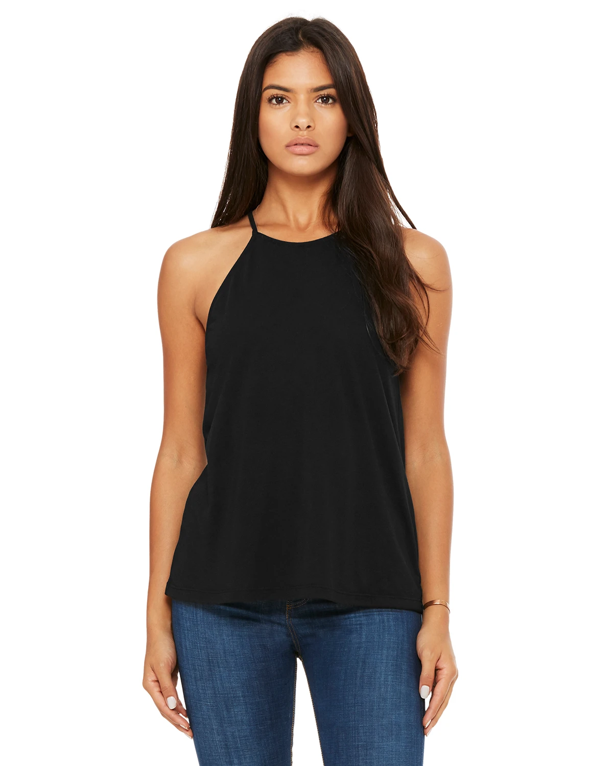 Ladies' Flowy High Neck Tank 8 Ladies' Flowy High Neck Tank - Image 6