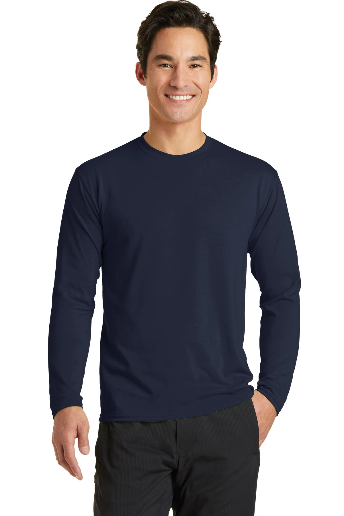 Unisex Long Sleeve Performance Blend Tee 18 Unisex Long Sleeve Performance Blend Tee - Image 16