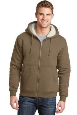 Unisex Heavyweight Sherpa-Lined Hooded Fleece Jacket 15 Unisex Heavyweight Sherpa-Lined Hooded Fleece Jacket -Jiffyshirts Sales Store affac09df832cf