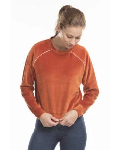 Ladies' Velour Long Sleeve Crop T-Shirt 8 Ladies' Velour Long Sleeve Crop T-Shirt -Jiffyshirts Sales Store b0effc0c9e3df5