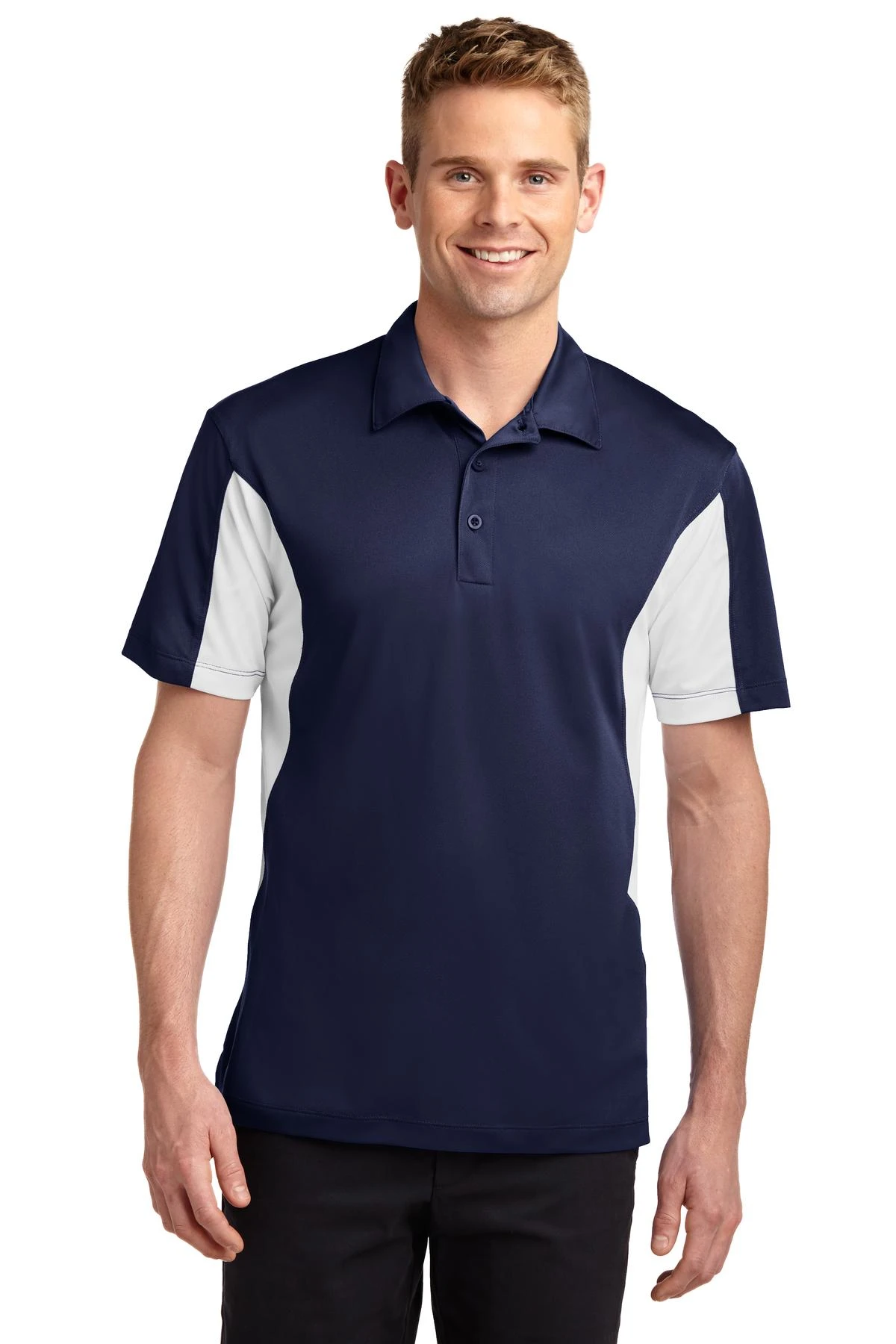Men's Tall Side Blocked Micropique Sport-Wick Polo 10 Men's Tall Side Blocked Micropique Sport-Wick Polo - Image 8