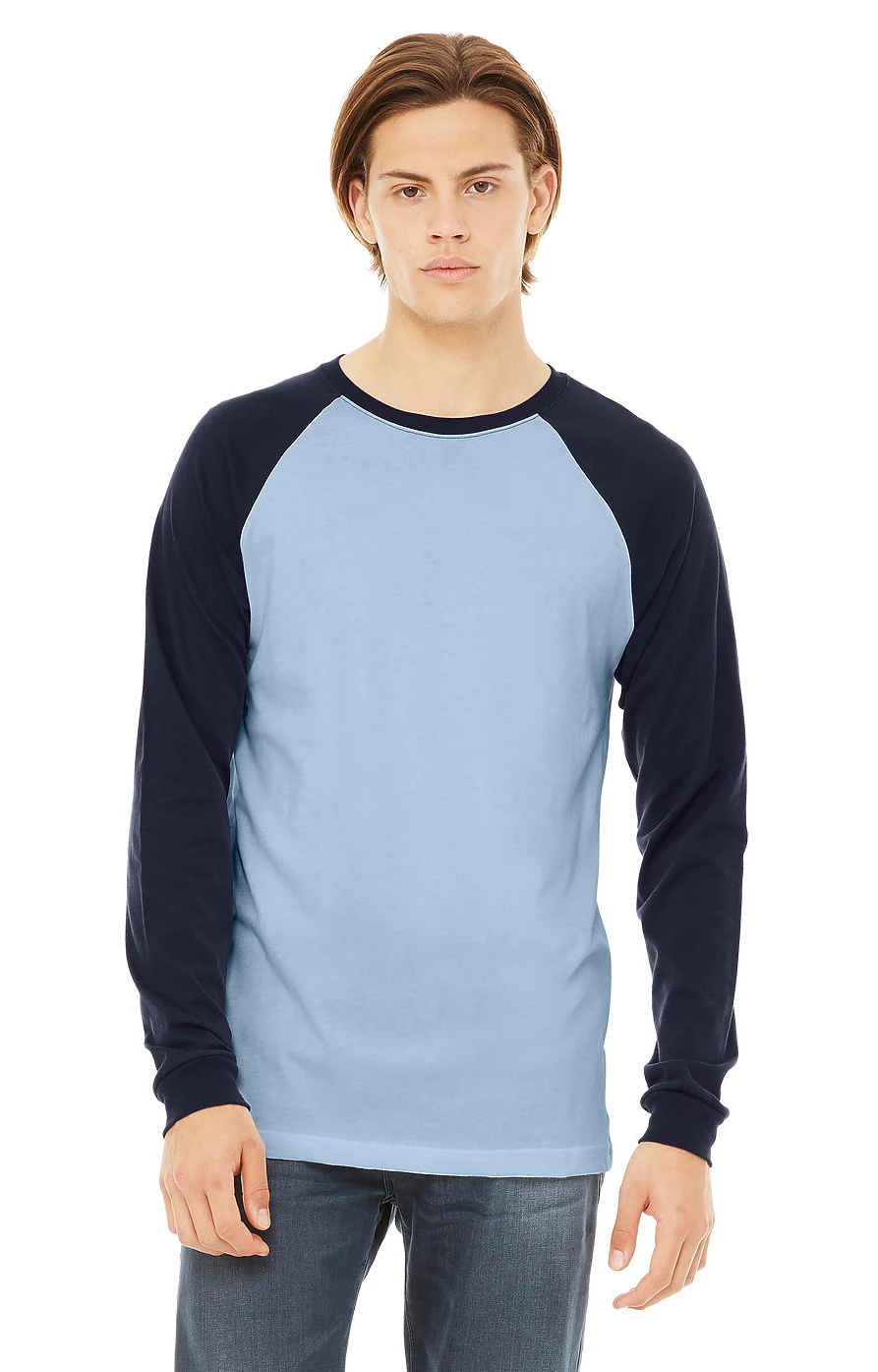Men's Jersey Long-Sleeve Baseball T-Shirt 17 Men's Jersey Long-Sleeve Baseball T-Shirt - Image 15