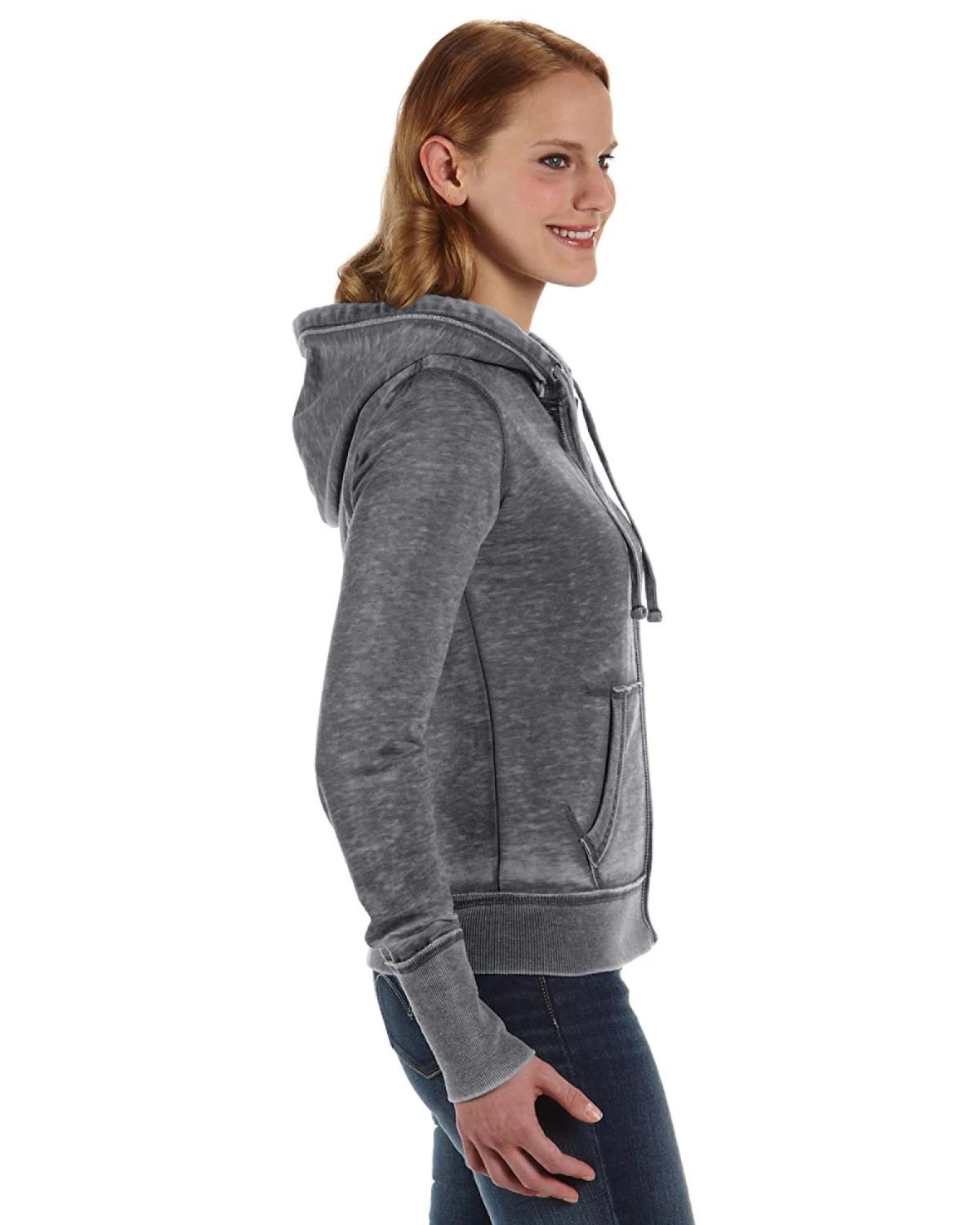 Ladies' Zen Full-Zip Fleece Hood 4 Ladies' Zen Full-Zip Fleece Hood - Image 2