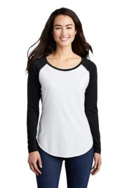 Ladies PosiCharge Long Sleeve Tri-Blend Wicking Scoop Neck Raglan Tee 21 Ladies PosiCharge Long Sleeve Tri-Blend Wicking Scoop Neck Raglan Tee -Jiffyshirts Sales Store b17d5b19de2c07