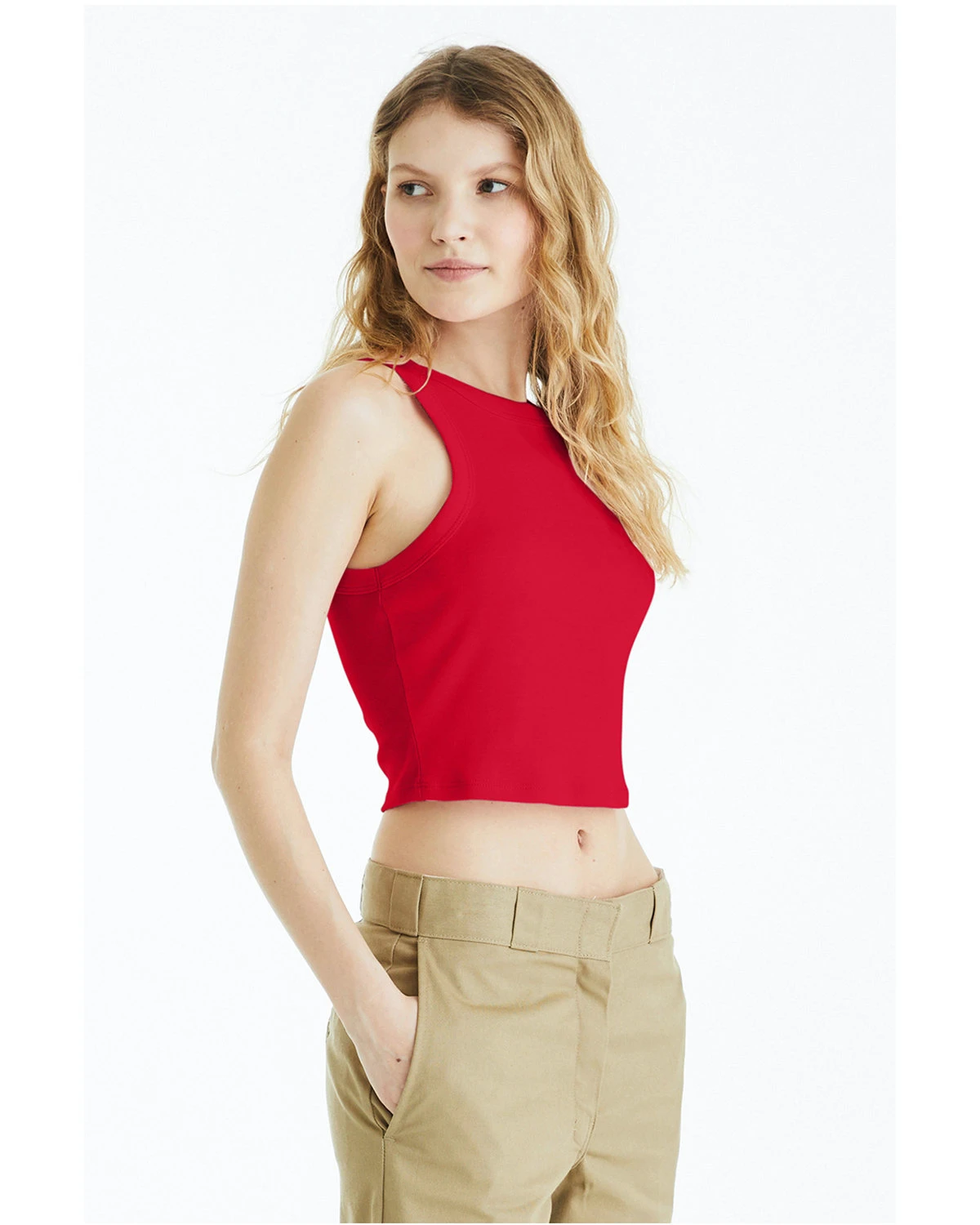 Ladies' Micro Ribbed Racerback Tank 4 Ladies' Micro Ribbed Racerback Tank - Image 2