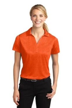 Ladies Heather Contender Polo -Jiffyshirts Sales Store b299762f6fb791