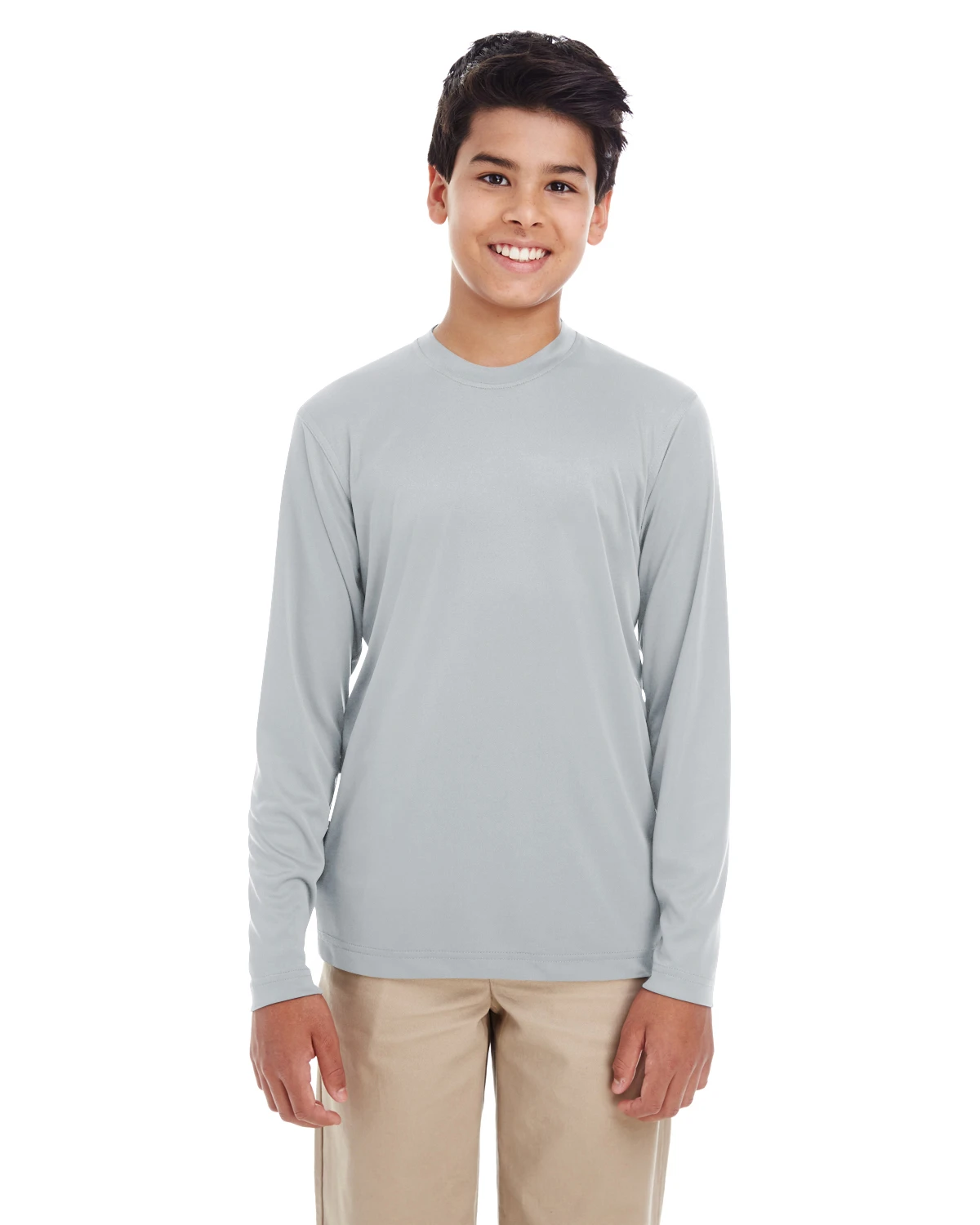 Youth Unisex Cool & Dry Performance Long-Sleeve Top 6 Youth Unisex Cool & Dry Performance Long-Sleeve Top - Image 4