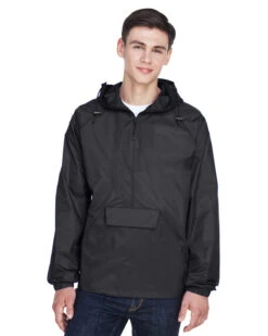Adult Unisex Quarter-Zip Hooded Pullover Pack-Away Jacket 10 Adult Unisex Quarter-Zip Hooded Pullover Pack-Away Jacket -Jiffyshirts Sales Store b3903e59dd6588